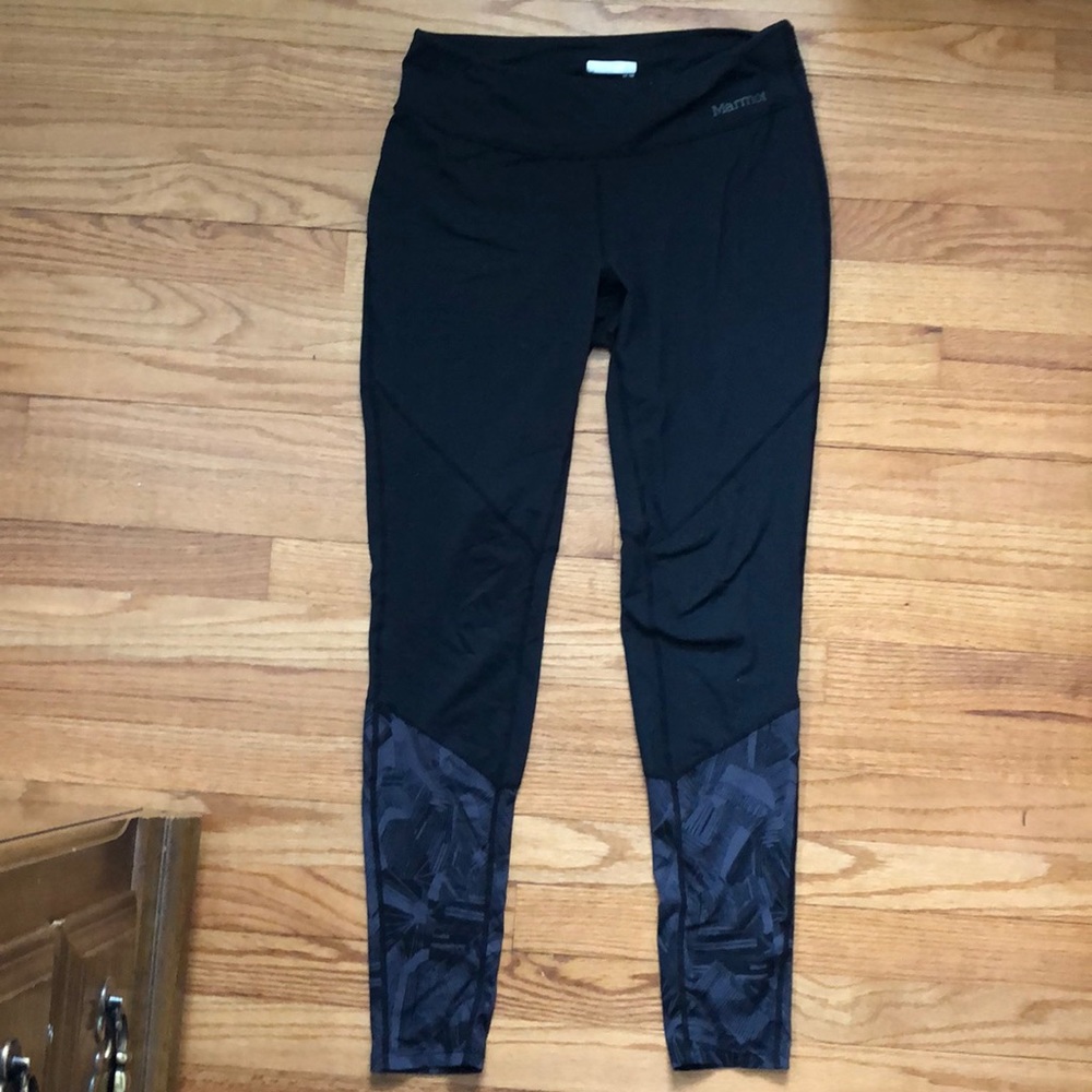 Marmot Black Legging with Detail